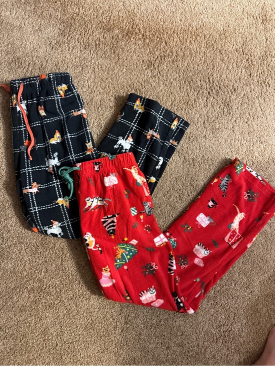Cuddl Duds Other - Cuddl Duds Womens Holiday Animal Print Pajama Pants Bundle - Red & Black